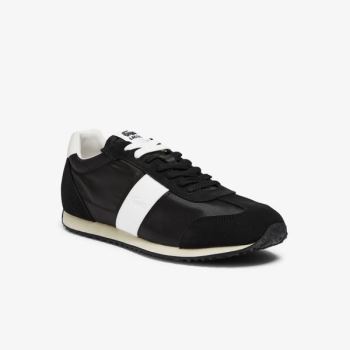 Lacoste Court Pace Textile and Suede Sneakers - Tenisky Pánské Černé / Šedé | CZ-iaYe2f